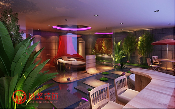 經(jīng)開區(qū)情侶酒店裝修案例 快捷賓館裝修