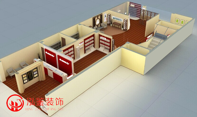 格力空調(diào)展廳裝修效果圖-電器賣(mài)場(chǎng)裝修效果圖